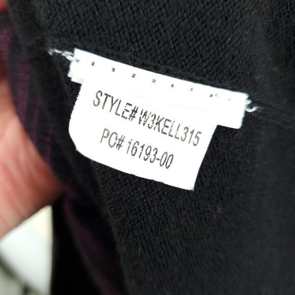 Prana Kelland Wool-Blend Long Sleeve Knit Sweater Dress S Burgundy (Black/Red) - Picture 16 of 16